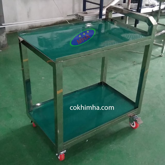 Xe Đẩy Hàng Khung Inox 4 Bánh Xe - MHA